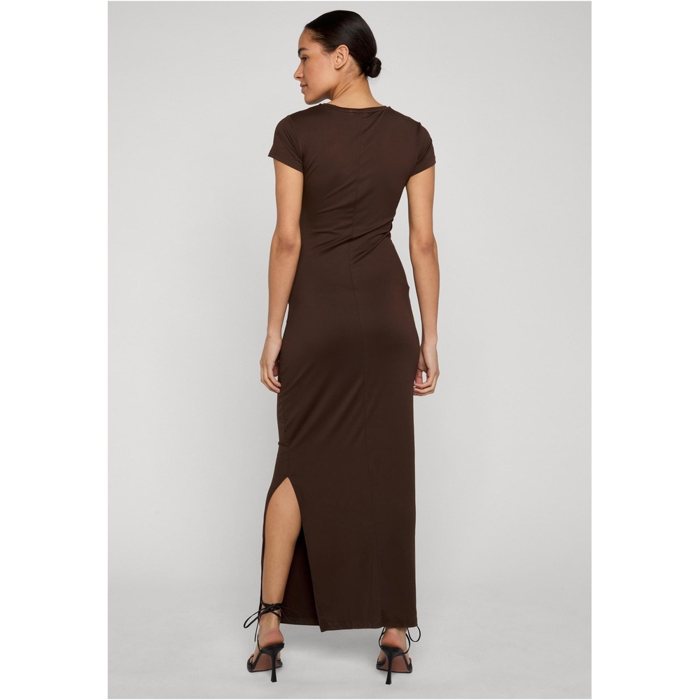 Urban Classics - Stretch Jersey Maxi lange jurk - Bruin